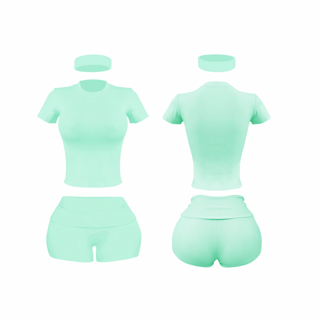 Teal - “Pilates Princess” V.9 *Headband Included*