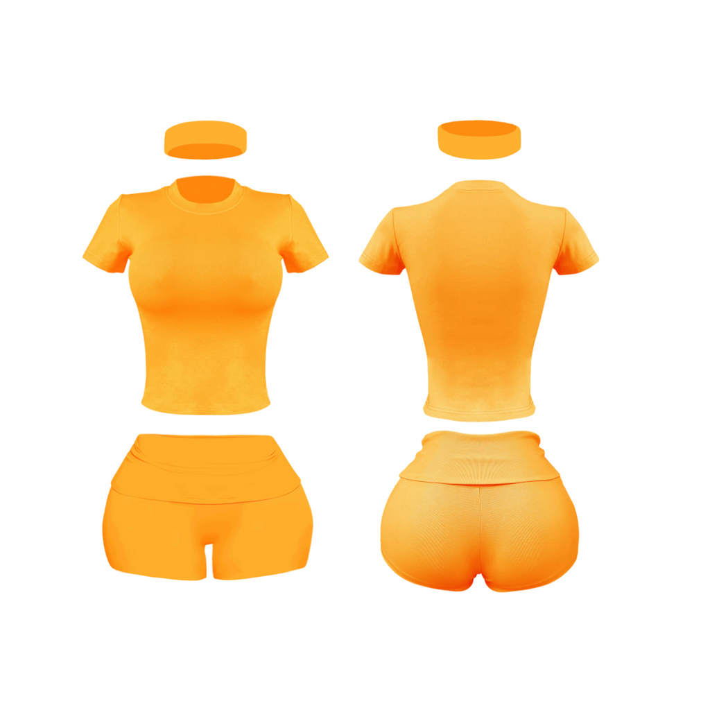 Orange -  “Pilates Princess” V.9 *Headband Included*