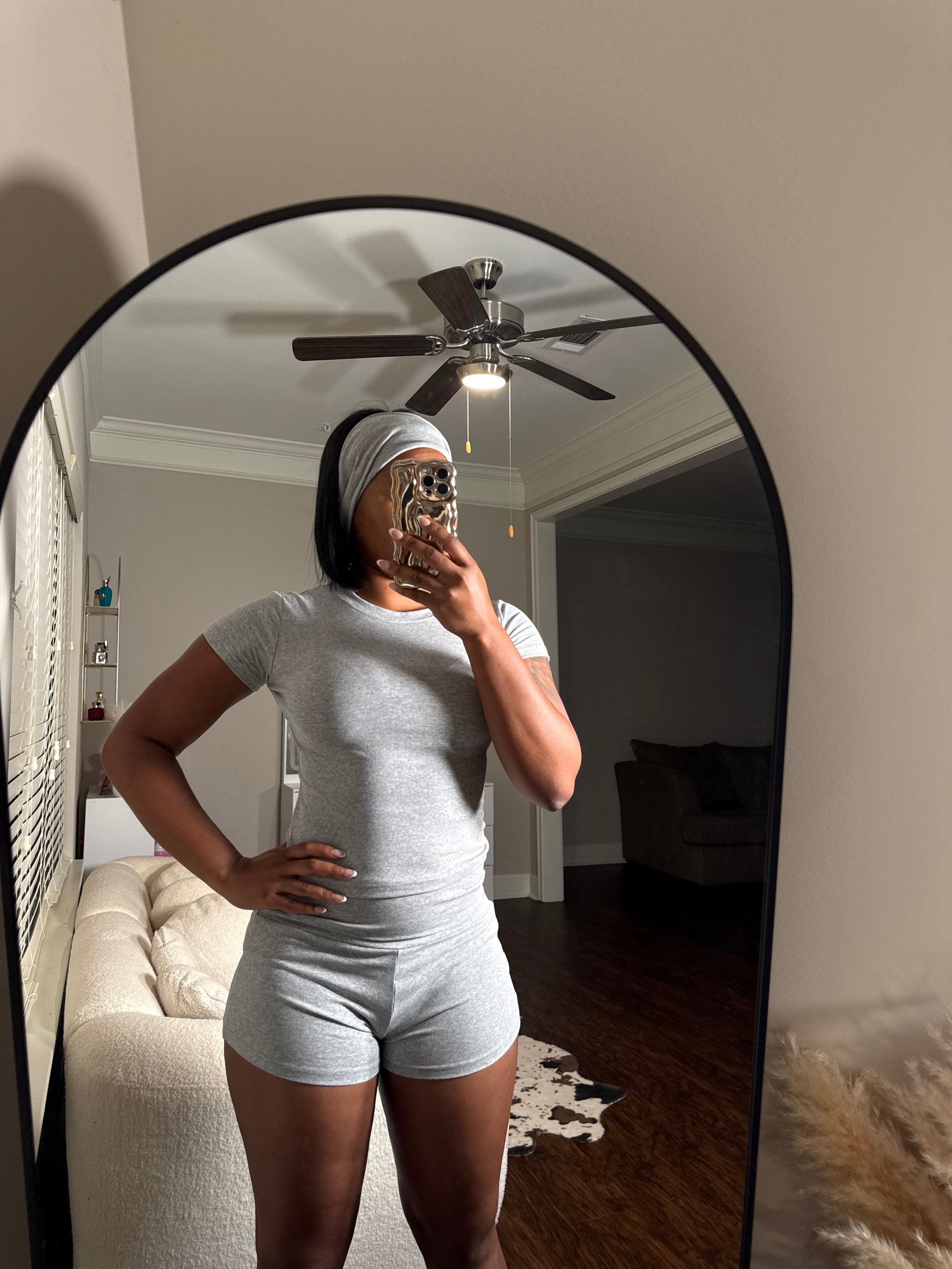 Grey - “Pilates Princess” V.9 *Headband Included*
