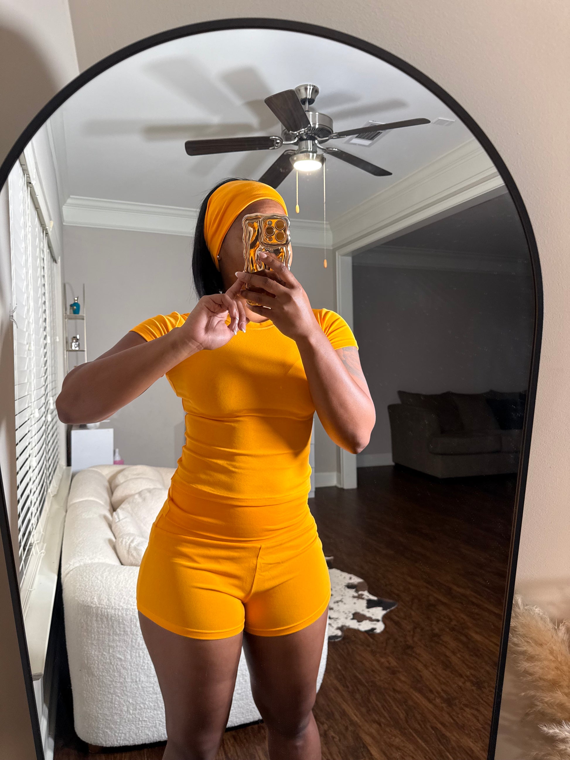 Orange -  “Pilates Princess” V.9 *Headband Included*